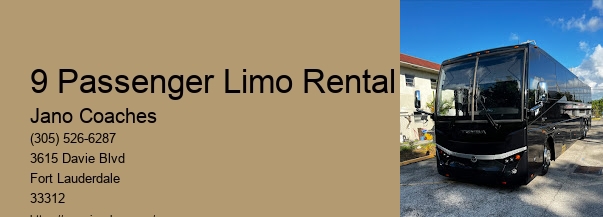Limo Service For 20 Passengers